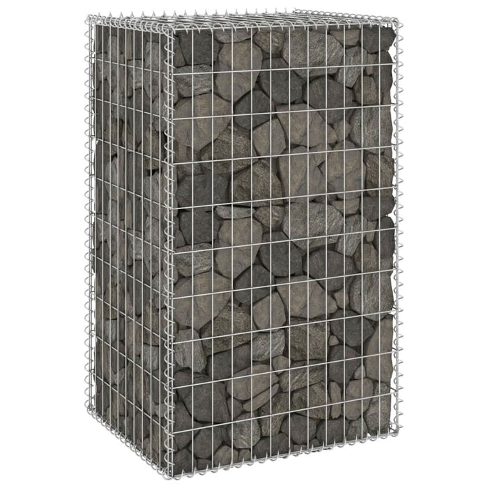 Perete gabion cu capace, 60 x 50 x 100 cm, oțel galvanizat - WALTI WALTI