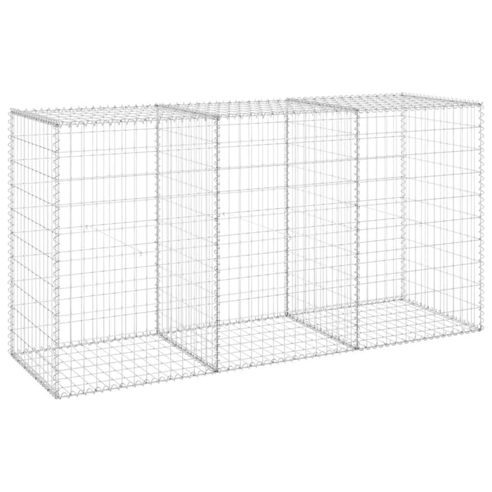 Perete gabion cu capace, 200 x 60 x 100 cm, oțel galvanizat - WALTI WALTI