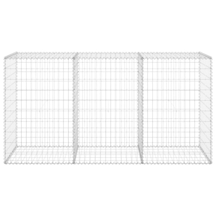 Perete gabion cu capace, 200 x 60 x 100 cm, oțel galvanizat - WALTI WALTI