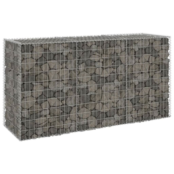 Perete gabion cu capace, 200 x 60 x 100 cm, oțel galvanizat - WALTI WALTI