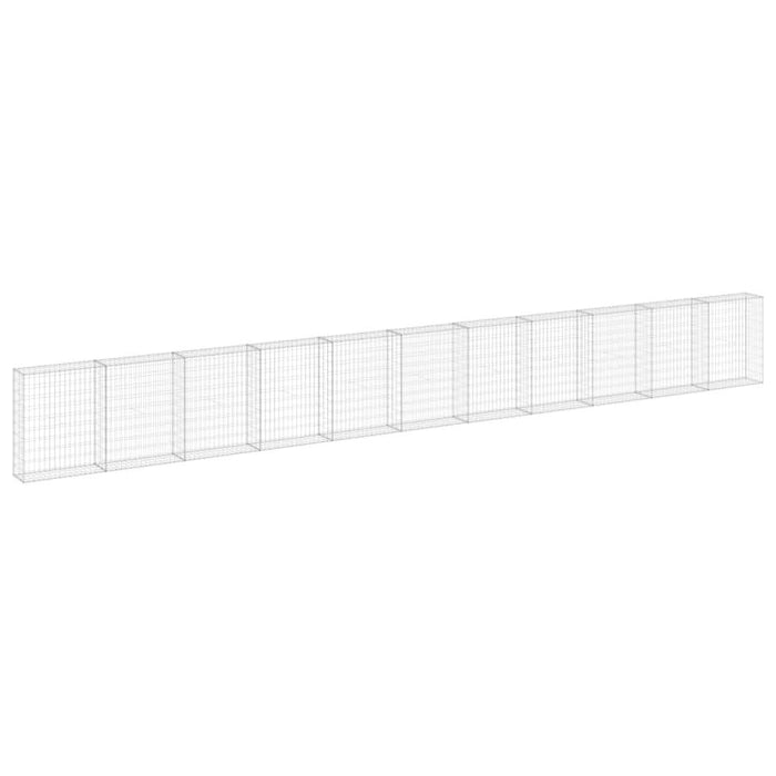 Perete gabion cu capace, 900 x 30 x 100 cm, oțel galvanizat - WALTI WALTI
