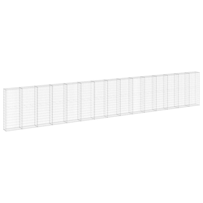 Perete gabion cu capace, 900 x 30 x 150 cm, oțel galvanizat - WALTI WALTI