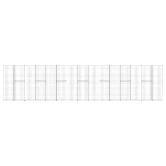 Perete gabion cu capace, 900 x 30 x 200 cm, oțel galvanizat - WALTI WALTI