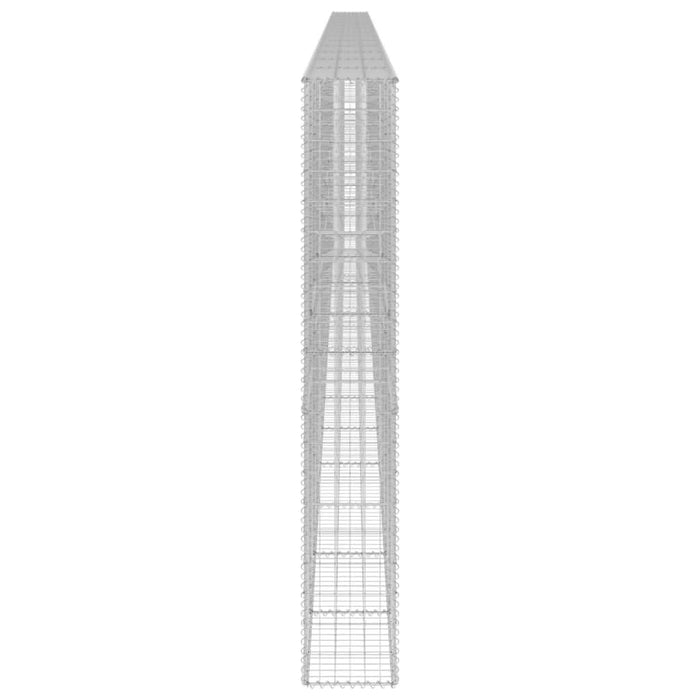 Perete gabion cu capace, 900 x 30 x 200 cm, oțel galvanizat - WALTI WALTI