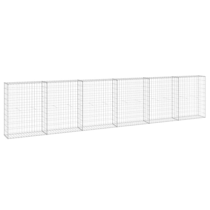 Perete gabion cu capace, 300 x 30 x 100 cm, oțel galvanizat - WALTI WALTI