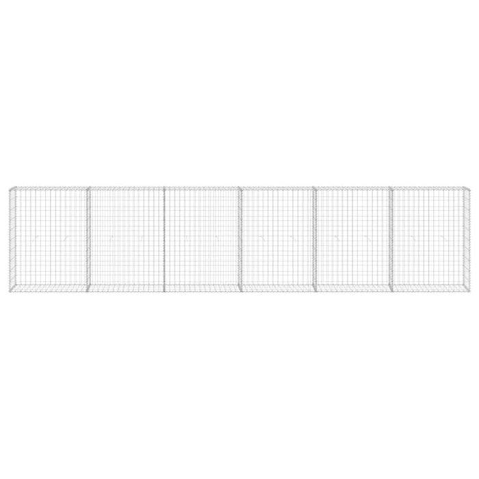 Perete gabion cu capace, 300 x 30 x 100 cm, oțel galvanizat - WALTI WALTI