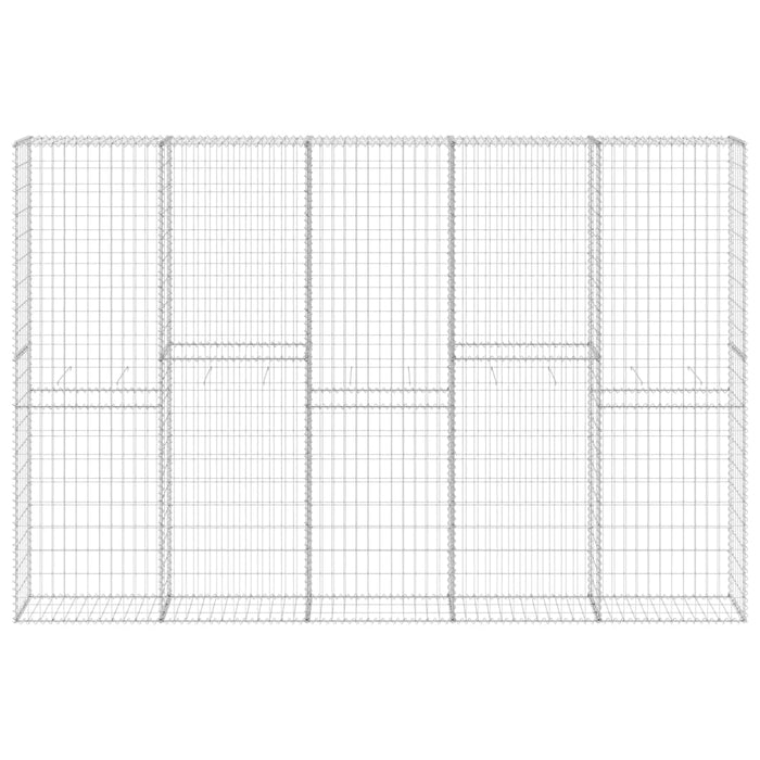 Perete gabion cu capace, 300 x 30 x 200 cm, oțel galvanizat - WALTI WALTI
