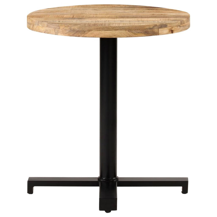Masă de bistro rotundă, Ø70 x 75 cm, lemn de mango brut - WALTI WALTI