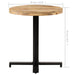 Masă de bistro rotundă, Ø70 x 75 cm, lemn de mango brut - WALTI WALTI