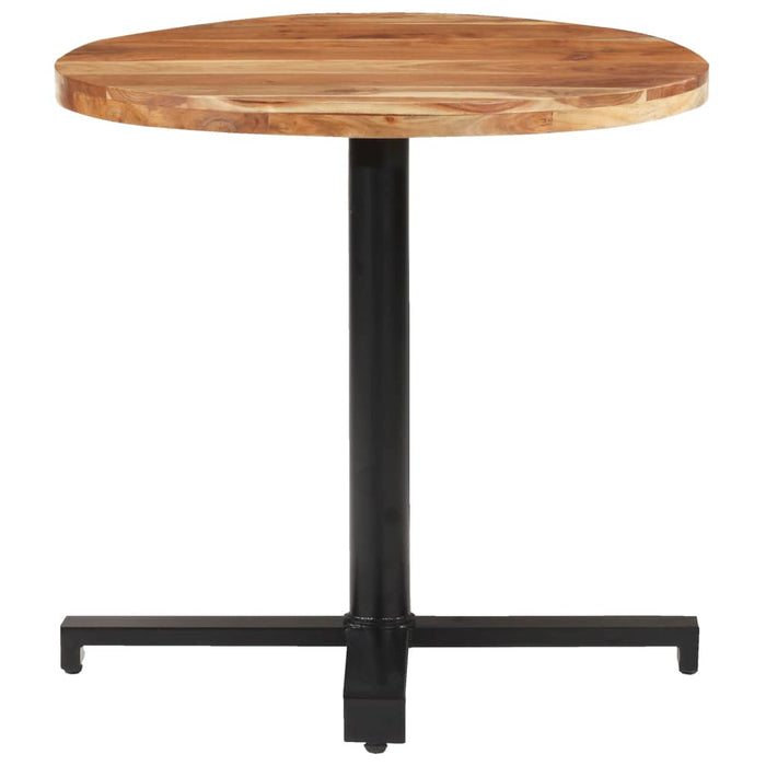 Masă de bistro, Ø80x75 cm, rotund, lemn masiv de acacia WALTI