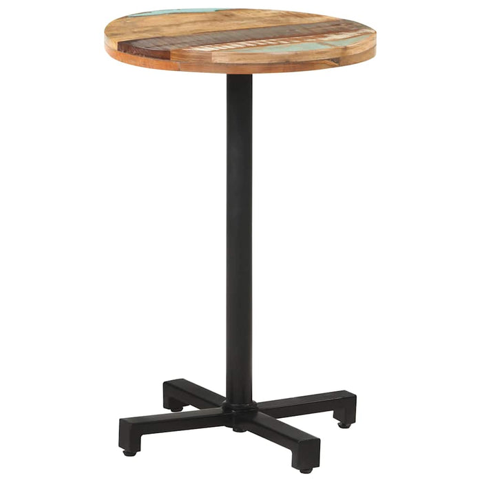 Masă de bistro, Ø50x75 cm, lemn masiv reciclat, rotundă - WALTI WALTI