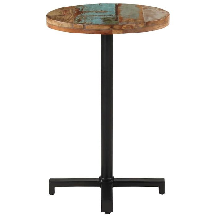 Masă de bistro, Ø50x75 cm, lemn masiv reciclat, rotundă - WALTI WALTI