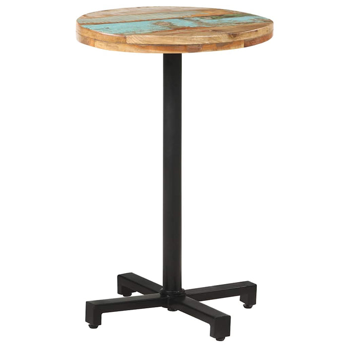 Masă de bistro, Ø50x75 cm, lemn masiv reciclat, rotundă - WALTI WALTI