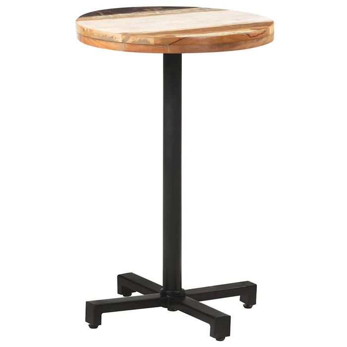 Masă de bistro, Ø50x75 cm, lemn masiv reciclat, rotundă - WALTI WALTI