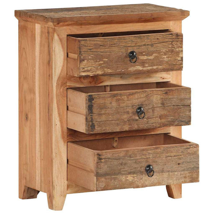 Dulap, 60 x 33 x 75 cm, lemn masiv de acacia/lemn reciclat WALTI