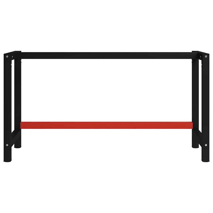 Cadru metalic banc de lucru, 150x57x79 cm, negru și roșu - WALTI WALTI