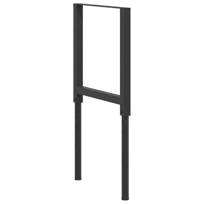 Cadre banc lucru reglabile 2 buc. negru 55x(69-95,5) cm metal - WALTI WALTI