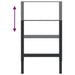 Cadre banc lucru reglabile 2 buc. negru 55x(69-95,5) cm metal - WALTI WALTI
