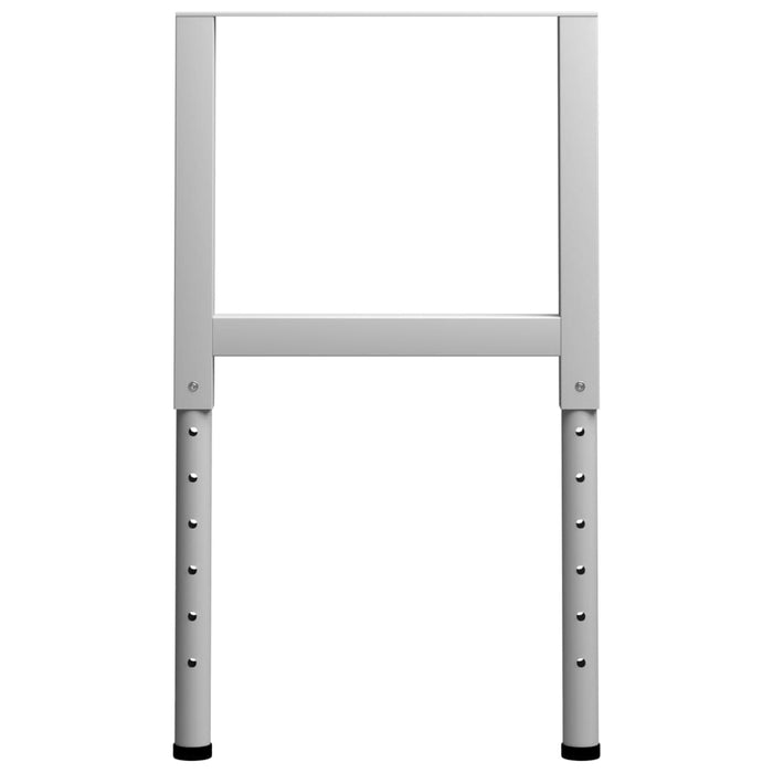 Cadre banc lucru reglabile, 2 buc., gri, 55x(69-95,5) cm, metal - WALTI WALTI
