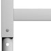 Cadre banc lucru reglabile, 2 buc., gri, 55x(69-95,5) cm, metal - WALTI WALTI
