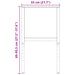 Cadre banc lucru reglabile, 2 buc., gri, 55x(69-95,5) cm, metal - WALTI WALTI