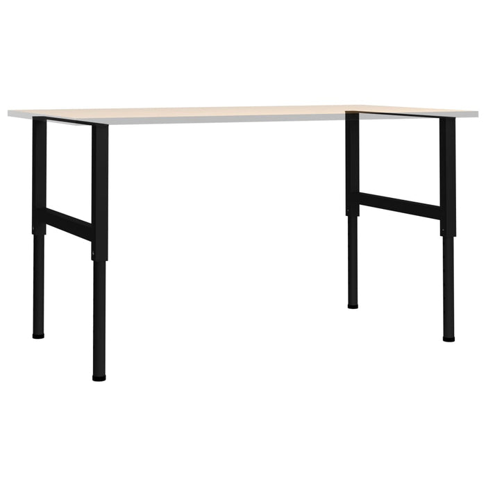 Cadre banc lucru reglabile 2 buc. negru 85x(69-95,5) cm, metal - WALTI WALTI