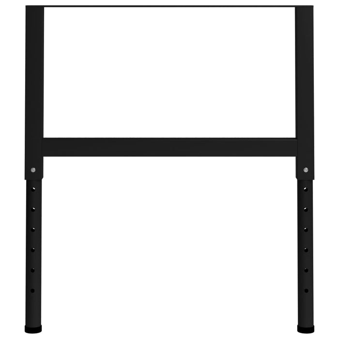 Cadre banc lucru reglabile 2 buc. negru 85x(69-95,5) cm, metal - WALTI WALTI