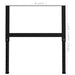 Cadre banc lucru reglabile 2 buc. negru 85x(69-95,5) cm, metal - WALTI WALTI