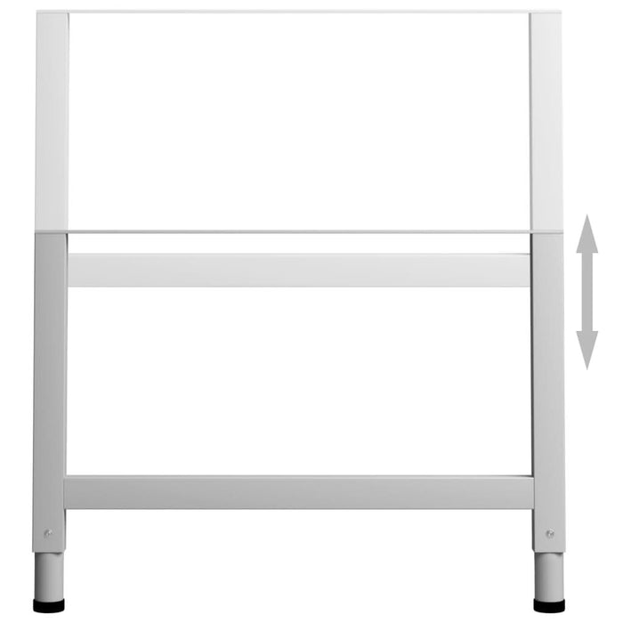 Cadre banc lucru reglabile, 2 buc., gri, 85x(69-95,5) cm, metal - WALTI WALTI