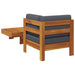 Set mobilier grădină perne gri închis, 2 piese, lemn acacia - WALTI WALTI