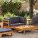 Set mobilier grădină perne gri închis, 2 piese, lemn acacia - WALTI WALTI