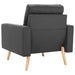 Set de canapele, 2 piese, gri închis, material textil - WALTI WALTI