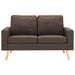 Set de canapele, 2 piese, maro, material textil - WALTI WALTI