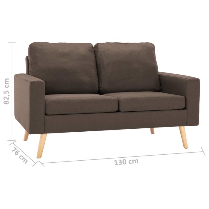 Set de canapele, 2 piese, maro, material textil - WALTI WALTI