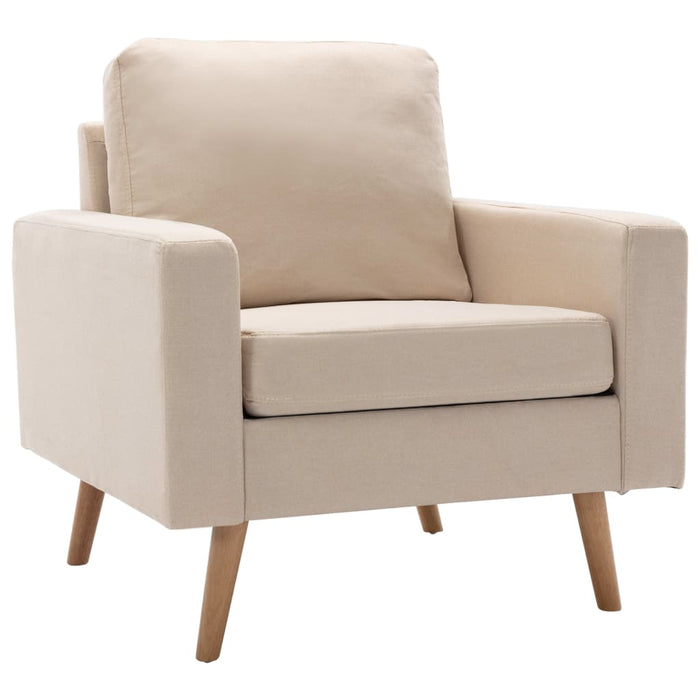 Set de canapele, 2 piese, crem, material textil WALTI