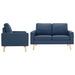 Set de canapele, 2 piese, albastru, material textil - WALTI WALTI