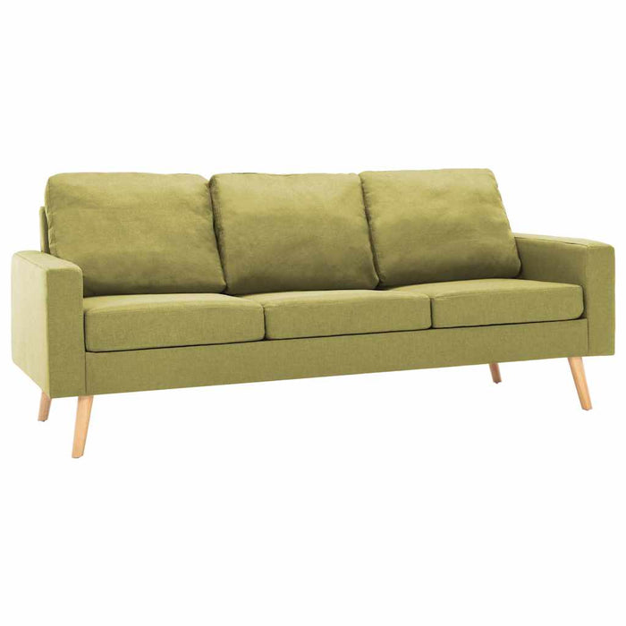Set de canapele, 3 piese, verde, material textil WALTI