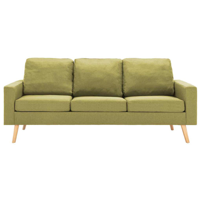 Set de canapele, 3 piese, verde, material textil WALTI