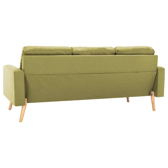 Set de canapele, 3 piese, verde, material textil WALTI