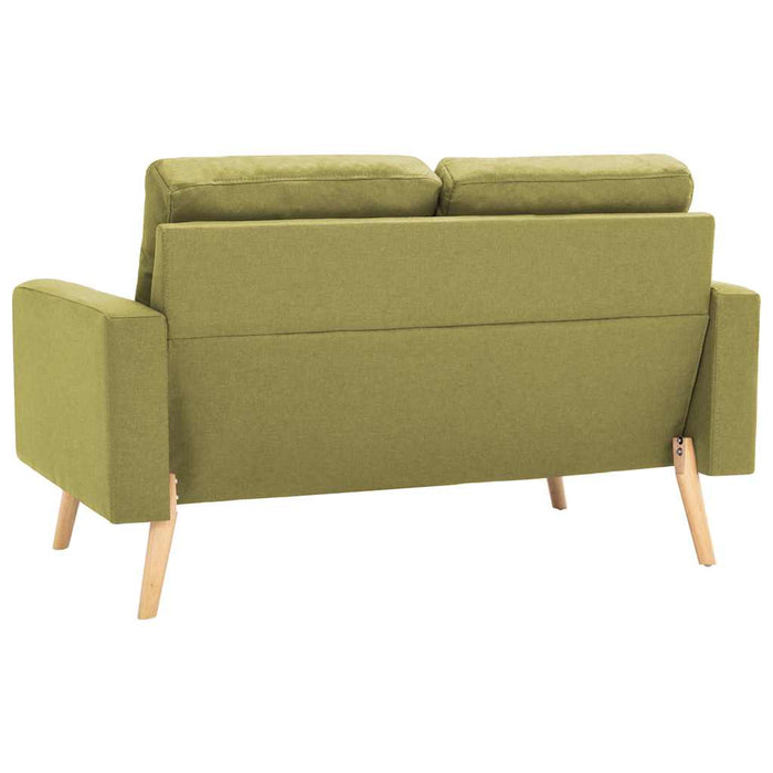 Set de canapele, 3 piese, verde, material textil WALTI