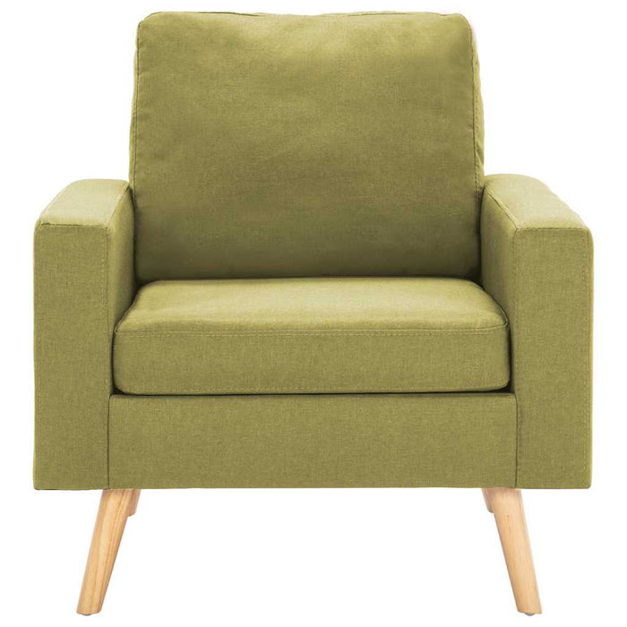 Set de canapele, 3 piese, verde, material textil WALTI