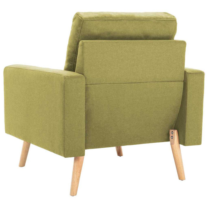 Set de canapele, 3 piese, verde, material textil WALTI