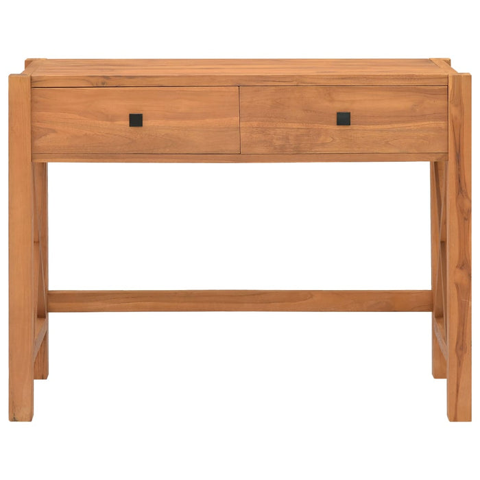 Birou cu 2 sertare, 100x40x75 cm, lemn de tec WALTI