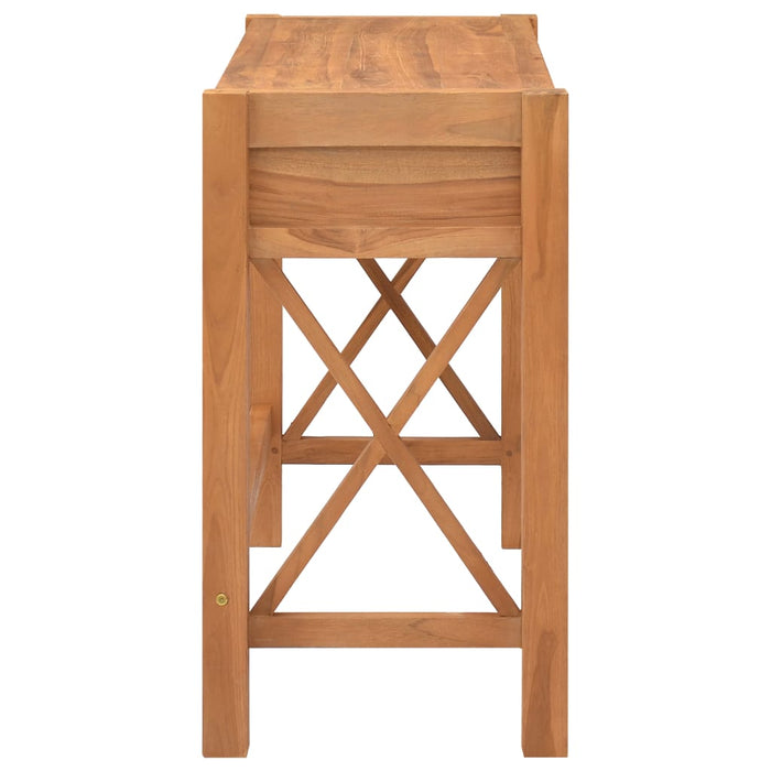 Birou cu 2 sertare, 100x40x75 cm, lemn de tec WALTI