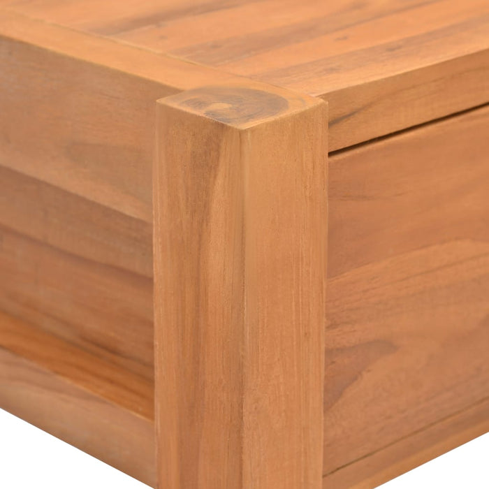 Birou cu 2 sertare, 100x40x75 cm, lemn de tec WALTI