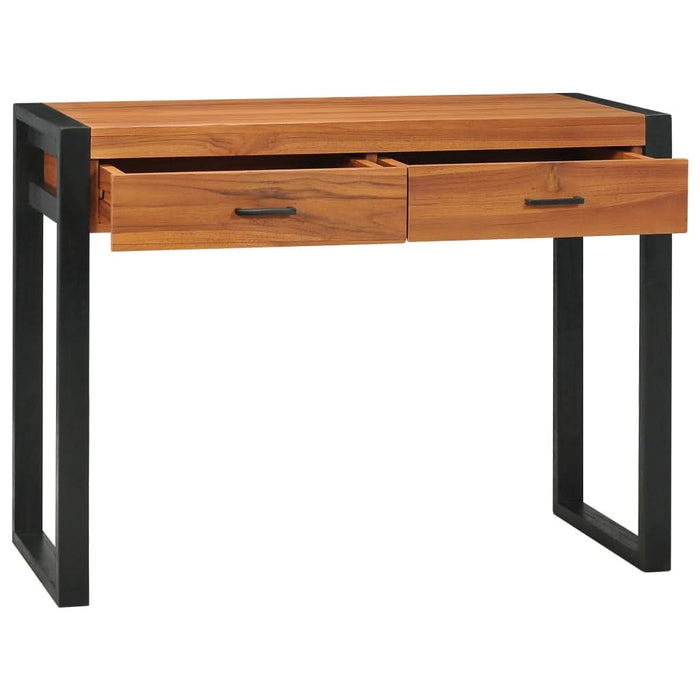 Birou cu 2 sertare, 100x40x75 cm, lemn de tec - WALTI WALTI