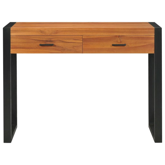 Birou cu 2 sertare, 100x40x75 cm, lemn de tec - WALTI WALTI