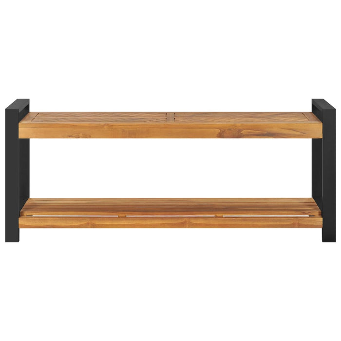 Bancă, 120 cm, lemn masiv de tec WALTI