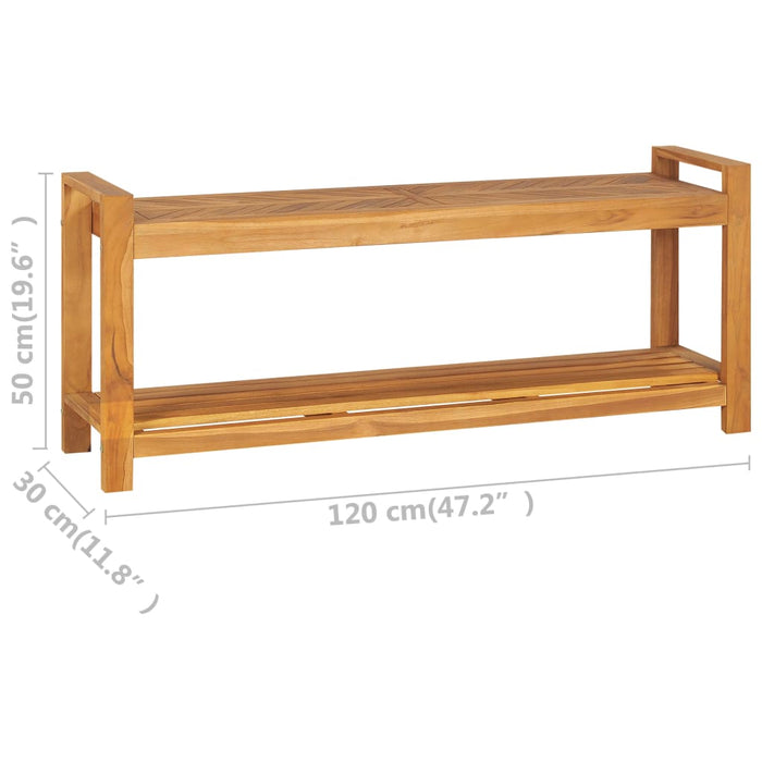Bancă, 120 cm, lemn masiv de tec - WALTI WALTI