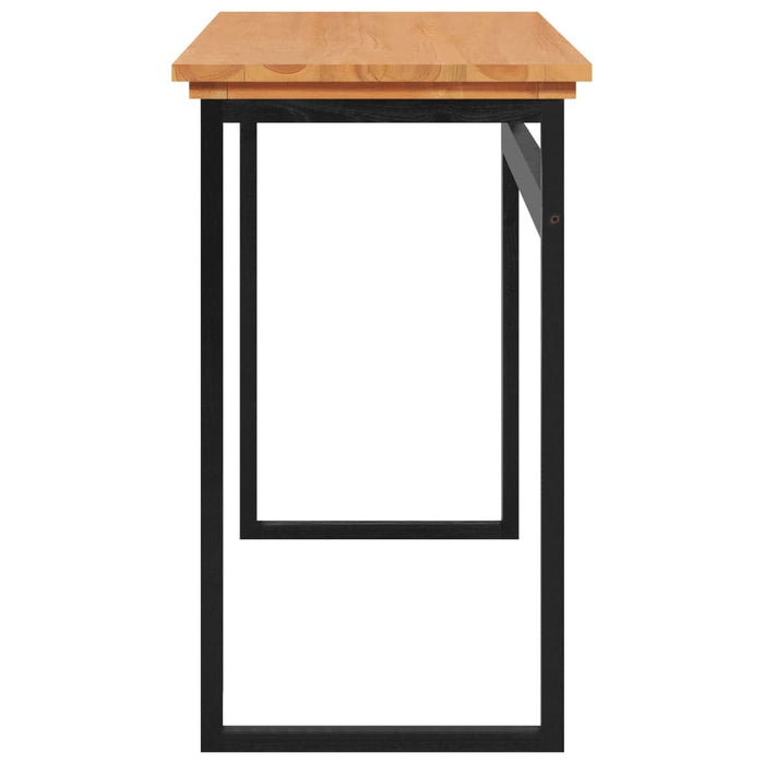 Birou, 140x45x75 cm, lemn masiv de tec WALTI
